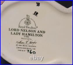 ROYAL DOULTON jug LORD NELSON AND LADY HAMILTON. D7092. LTD edition