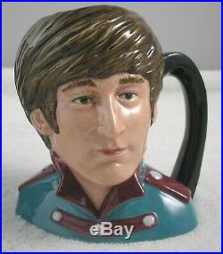 Rare Beatles Set of 4 Royal Doulton Toby Character Jugs, Mint, Made in England