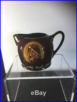 Rare DAME The Cup that Cheers Cream Jug Royal Doulton KINGSWARE 1901 ENGLAND