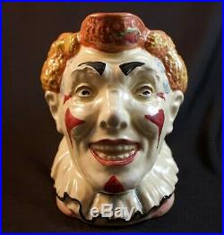 Rare Large Royal Doulton Red Hair Clown Character Jug D6322 Great Condition