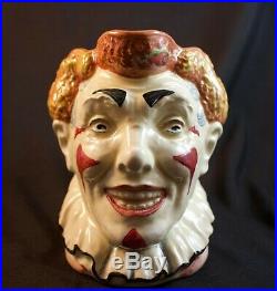 Rare Large Royal Doulton Red Hair Clown Character Jug D6322 Great Condition