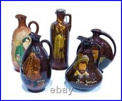 Rare Lot of 3 Royal Doulton Dutch Harlem Miniature Grouping, Cups, Jugs & Vase
