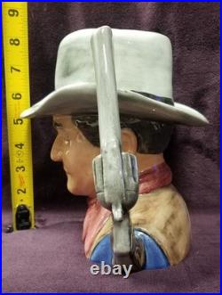 Rare New John Wayne Bairstow Manor The Great Duke Royal Doulton Jug Gold Silver