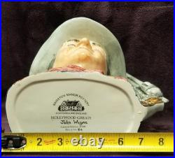 Rare New John Wayne Bairstow Manor The Great Duke Royal Doulton Jug Gold Silver
