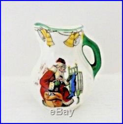 Rare Royal Doulton Antique Miniature Jug Christmas, Santa Claus Excellent