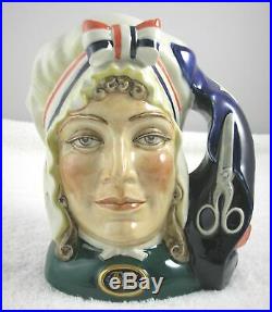 Rare Royal Doulton Betsy Ross Large 7 In. Toby Character Jug, Mint, England