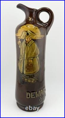 Rare Royal Doulton Ceramic Kingsware Dewars Scotch Whiskey Jug The Watchman