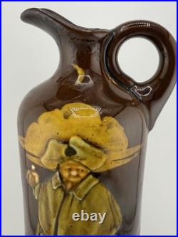 Rare Royal Doulton Ceramic Kingsware Dewars Scotch Whiskey Jug The Watchman