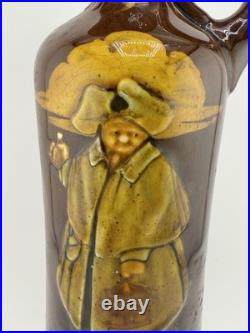 Rare Royal Doulton Ceramic Kingsware Dewars Scotch Whiskey Jug The Watchman