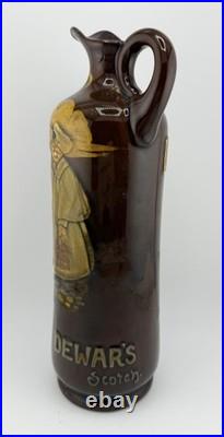 Rare Royal Doulton Ceramic Kingsware Dewars Scotch Whiskey Jug The Watchman