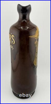 Rare Royal Doulton Ceramic Kingsware Dewars Scotch Whiskey Jug The Watchman