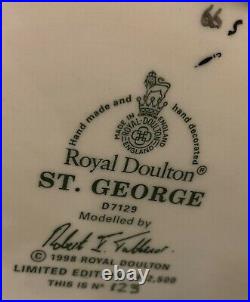Rare Royal Doulton Character Jug St George Ltd Edition #123/2500 WithCOA Mint