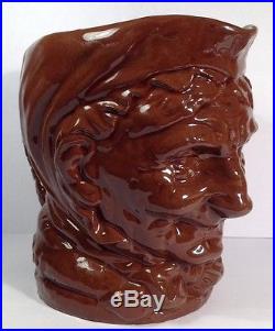 Rare Royal Doulton D5521 Granny Dark Brown Glaze Large Character Jug