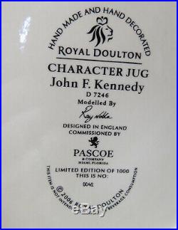 Rare Royal Doulton John F. Kennedy Large Character Jug D 7246 42/1000