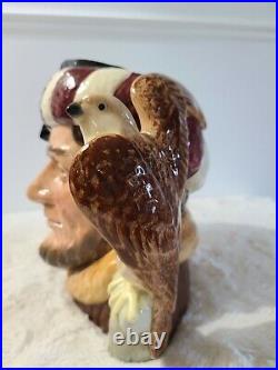 Rare Royal Doulton Large Character Jug The Falconer D6800 Colourway EXCELLENT