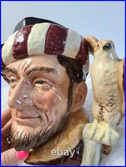 Rare Royal Doulton Large Character Jug The Falconer D6800 Colourway EXCELLENT