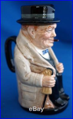 Rare Royal Doulton Sir Winston Churchill Toby Character Jugs Unrecorded Sizes