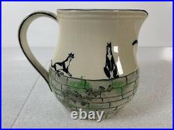 Rare Royal Doulton Souter Signed The Lovers Cat Kateroo Pitcher Jug
