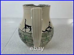 Rare Royal Doulton Souter Signed The Lovers Cat Kateroo Pitcher Jug