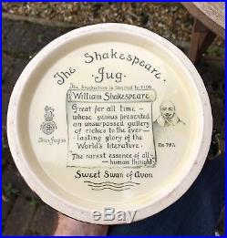 Rare Royal Doulton The Shakespeare Jug Perfect