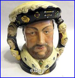 Rare Royal Doulton Toby Jug King Henry VIII D6888 #501