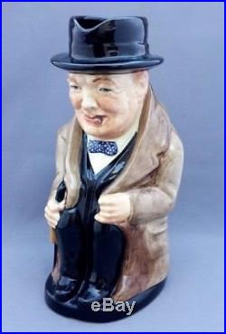 Rare Royal Doulton Winston Churchill Prime Minister of Great Britain Toby Jug