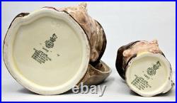 Rare Set of 4 Royal Doulton'Arry' Character Jug Graduated Toby Jugs England