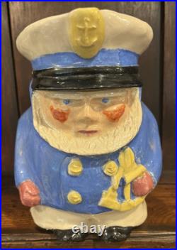 Rare Toby Character Jug One Of A Kind Yankee Skipper 1949 Carleton Handmade 6