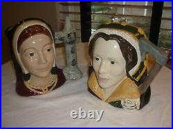 Rare Vintage Royal Doulton King Henry VIII And His Six Wives Character Toby Jugs