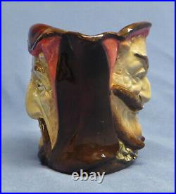 Rare Vintage Royal Doulton Toby Jug'Mephistopheles' Two Sided EXC