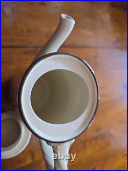 Rare antique Royal Doulton pitcher jug scenic landscape faun demon / devil scene