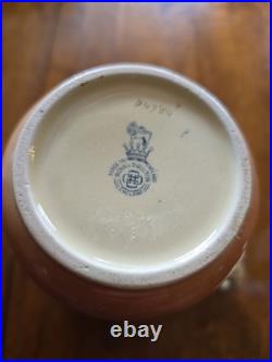 Rare antique Royal Doulton pitcher jug scenic landscape faun demon / devil scene