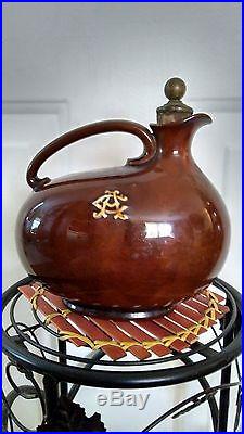 Rare vintage 1914 Royal Doulton Kingsware Greenlees Claymore hooked whisky jug