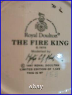 RareVintage Royal Doulton Fire King Toby Mug Cup Jag Limited Edition Of 153/1500