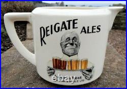 Reigate Ales Surrey pre war brewery advertising pub jug Royal Doulton