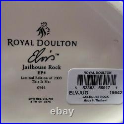 Retired Royal Doulton Jug Elvis Jailhouse Rock Ltd Ed COA Box Large EP4