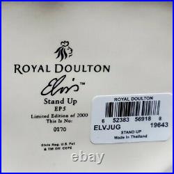 Retired Royal Doulton Jug Elvis Stand Up Ltd Ed COA Box Large EP5