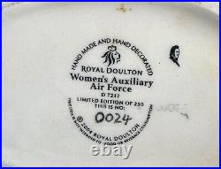 Royal Daulton Women's Auxiliary Air Force Toby Jug D7212 Limited Ed. COA 2004