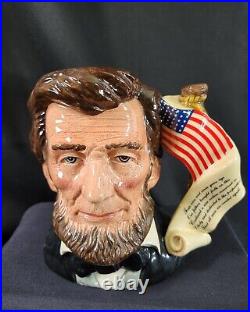 Royal Doultan Abraham Lincoln Character Toby Jug Limited Edition 768/2500 DS29