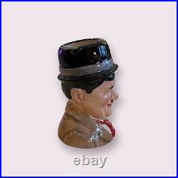 Royal Doulton 1395 Stan Laurel D7008 And Oliver Hardy D7009 Character Toby Jugs