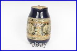Royal Doulton 1902 King Edward VII Coronation Stoneware Jug Pottery Antique Mug
