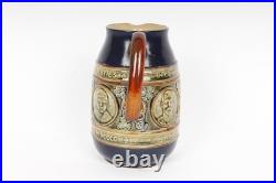 Royal Doulton 1902 King Edward VII Coronation Stoneware Jug Pottery Antique Mug