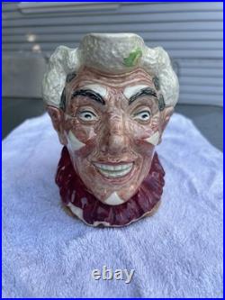 Royal Doulton 1950 the Clown Toby Large Mug Jug Pitcher 6.25 Vintage