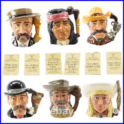 Royal Doulton 1984 Wild West Collection COMPLETE all 6 Wyatt Earp, Buffalo Bill