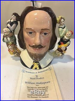 Royal Doulton 2-handled Jug SHAKESPEARE D6933 w Certificate LE NEW In Box