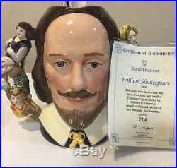 Royal Doulton 2-handled Jug SHAKESPEARE D6933 w Certificate LE NEW In Box