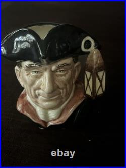 Royal Doulton 4 inch Toby Jug Complete 7 piece Colonial Williamsburg Collection