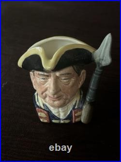 Royal Doulton 4 inch Toby Jug Complete 7 piece Colonial Williamsburg Collection