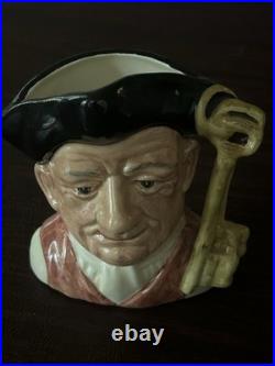 Royal Doulton 4 inch Toby Jug Complete 7 piece Colonial Williamsburg Collection