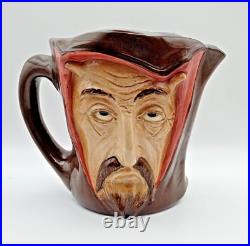 Royal Doulton A- Mephistopheles Large Double Sided Character Jug Vintage Rare